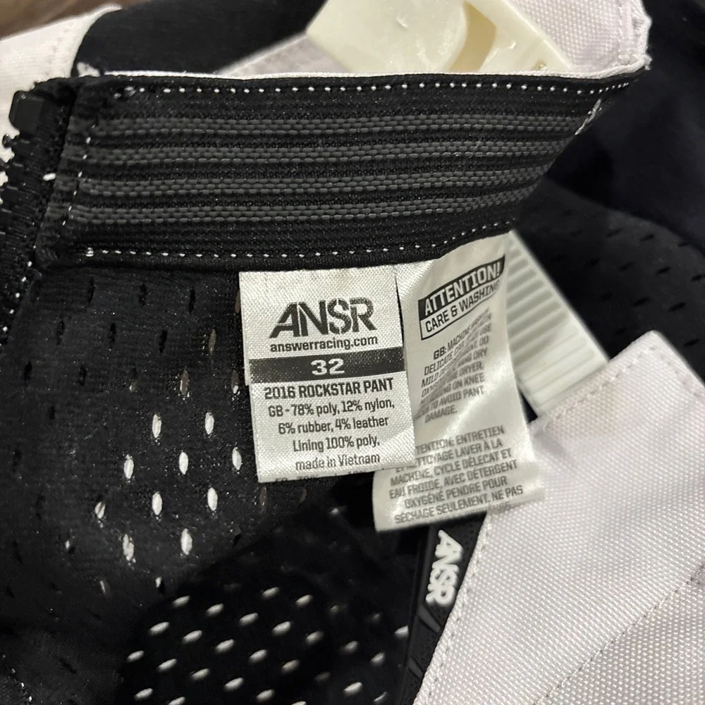 Answer Racing Rockstar Men's Black and Yellow Racing Pants - Picture 4 of 6